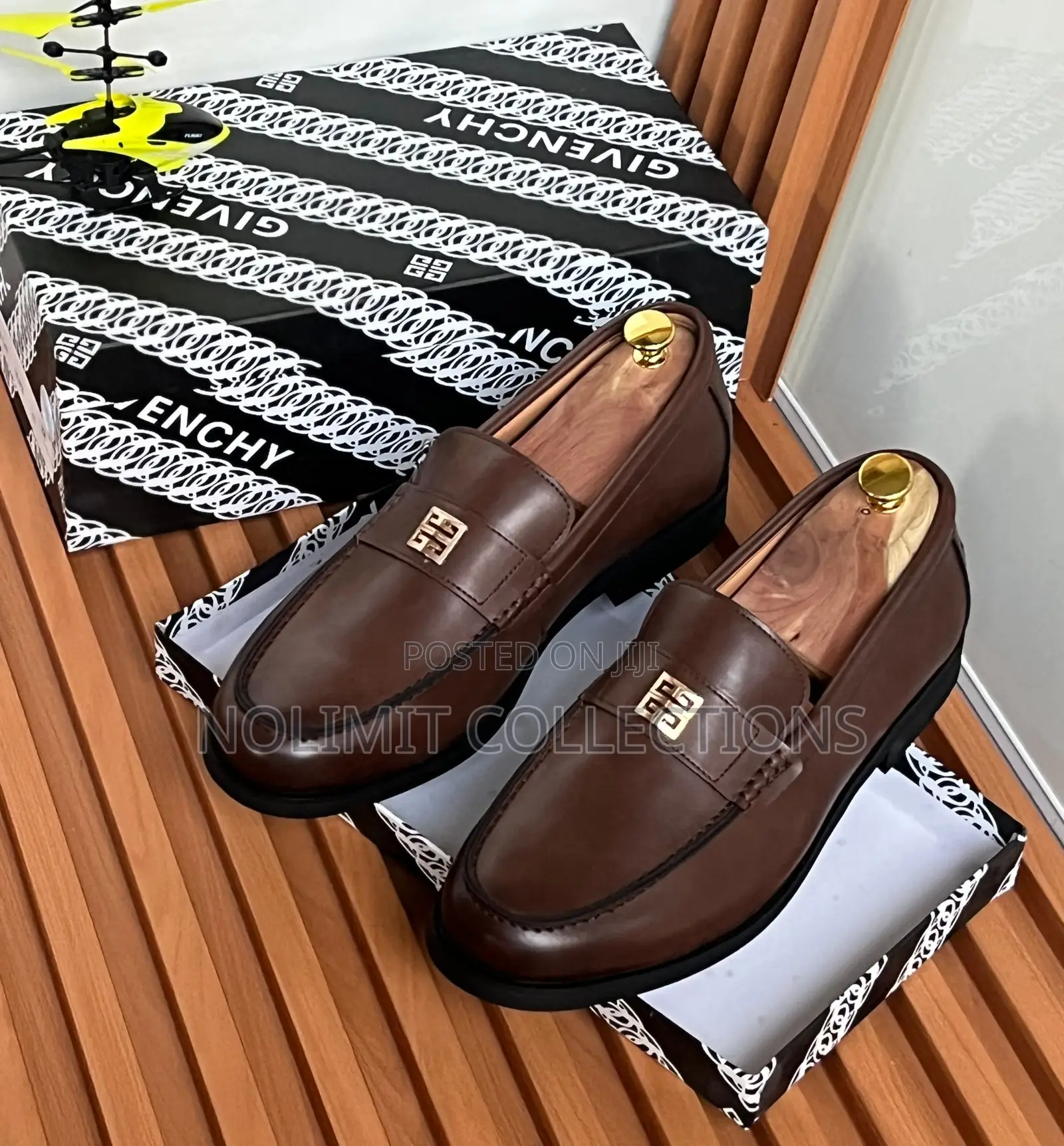 Men's Givenchy Leather Loafers With Black Soles