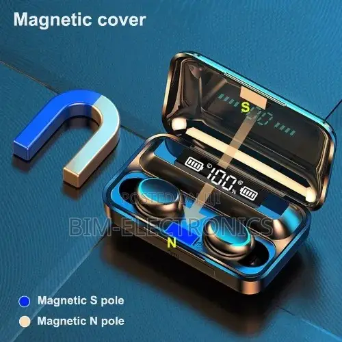 Wireless Bluetooth Earpod - Waterproof With Inbuilt Power Bank .