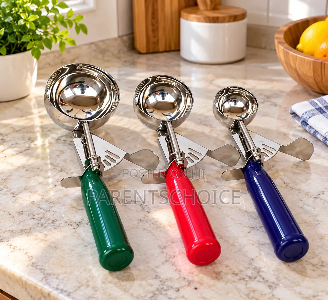 Stainless Steel Ice Cream Scoops / Portion Dishers- 1pc