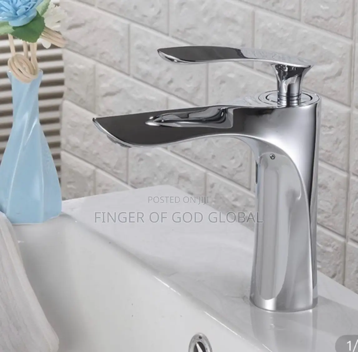Luxury Chrome Tall Basin Mixer Tap