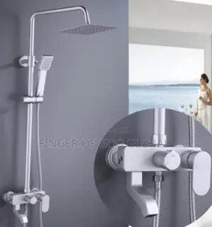 Modern Stainless Steel Rainfall Shower Set With Hand Shower