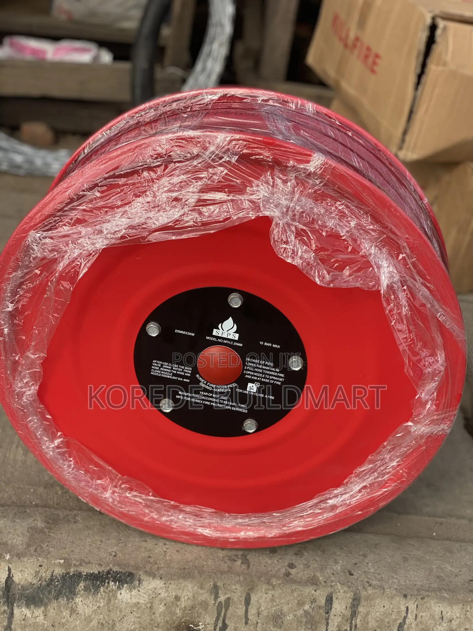 1 Inch Heavy-Duty Fire Service Hose Roll 25mmX30m