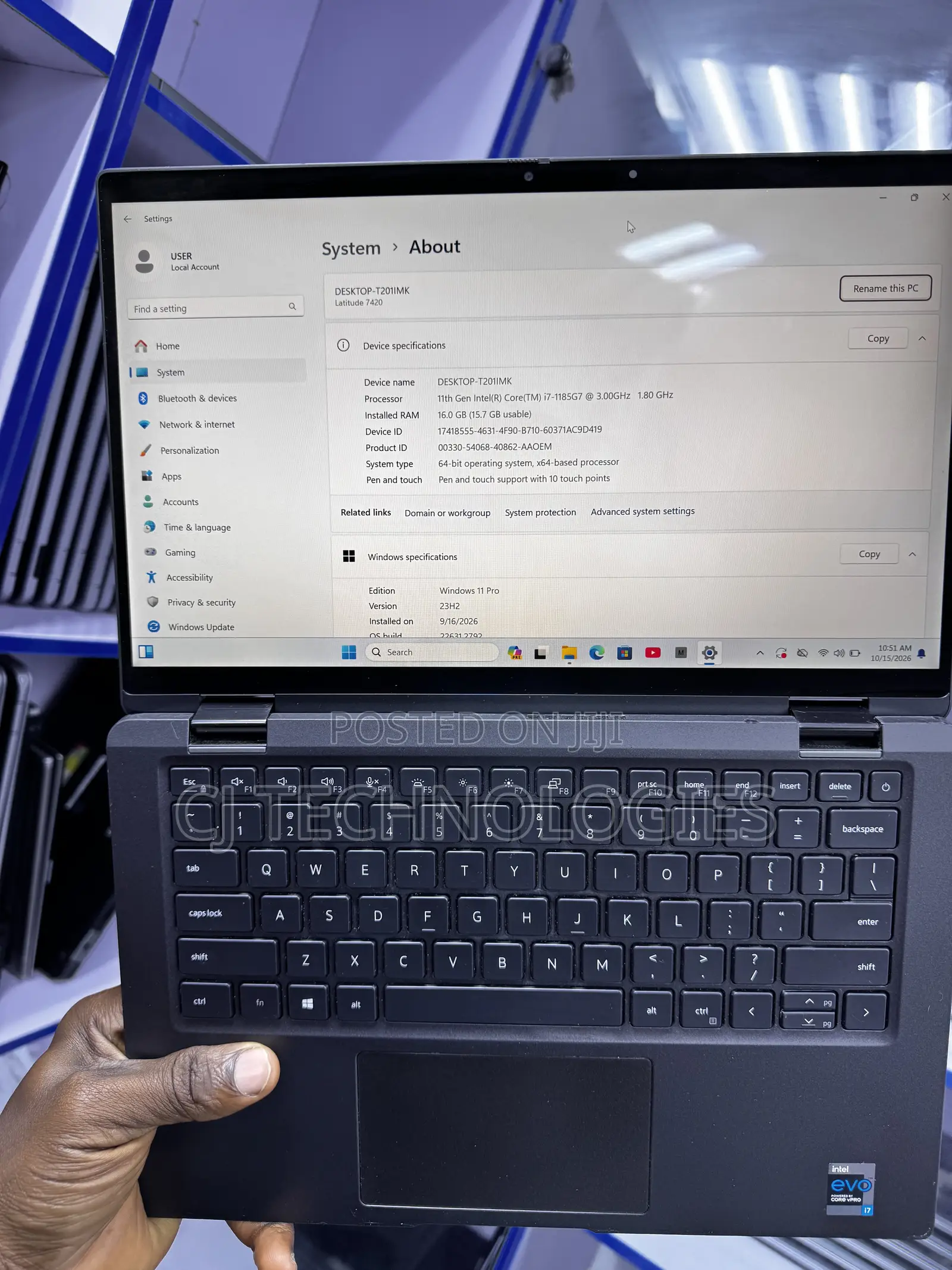 Laptop Dell Inspiron 14 7420 2-in-1 16GB Intel Core i7 SSD 512GB