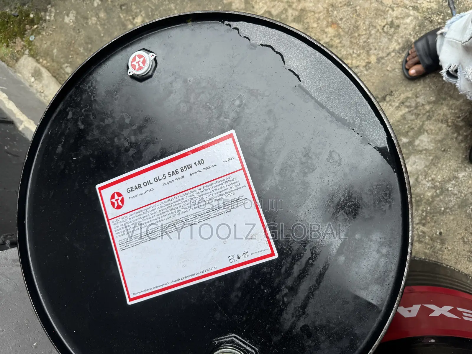 208Liters Drum ofTexaco Gear Oil GL-5 SAE 85w-140