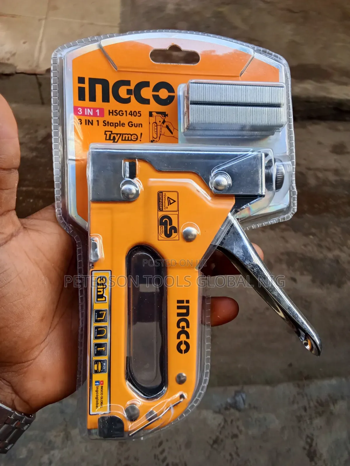 3 in 1 Ingco Staple Gun