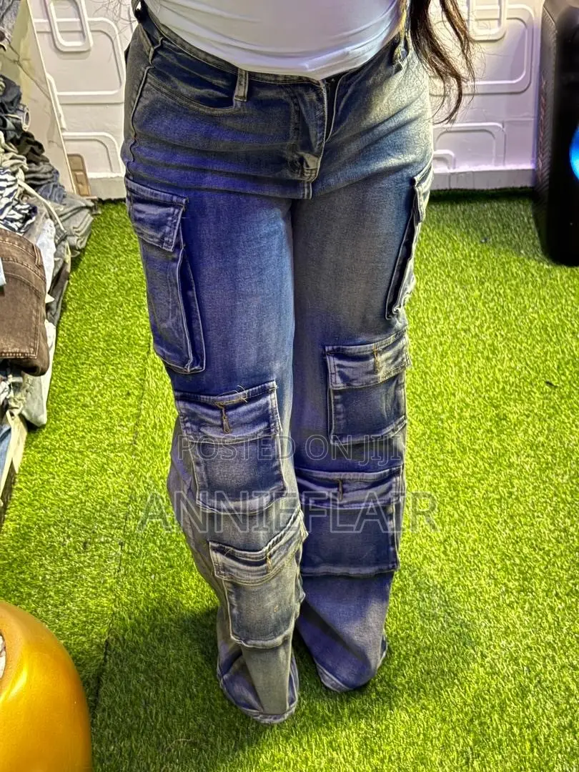 New Denim Cargo Jeans