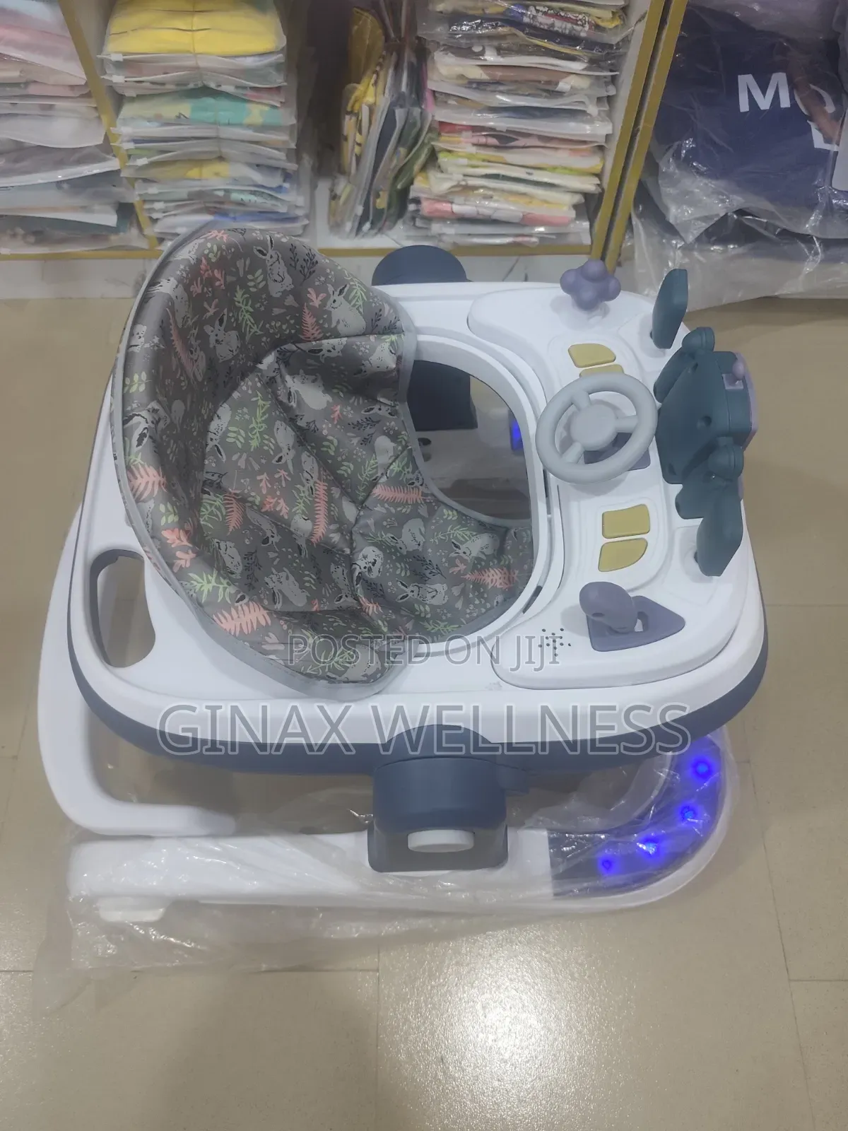 3-in-1 Convertible Baby Walker With Music, Lights and Adjustable Speed
