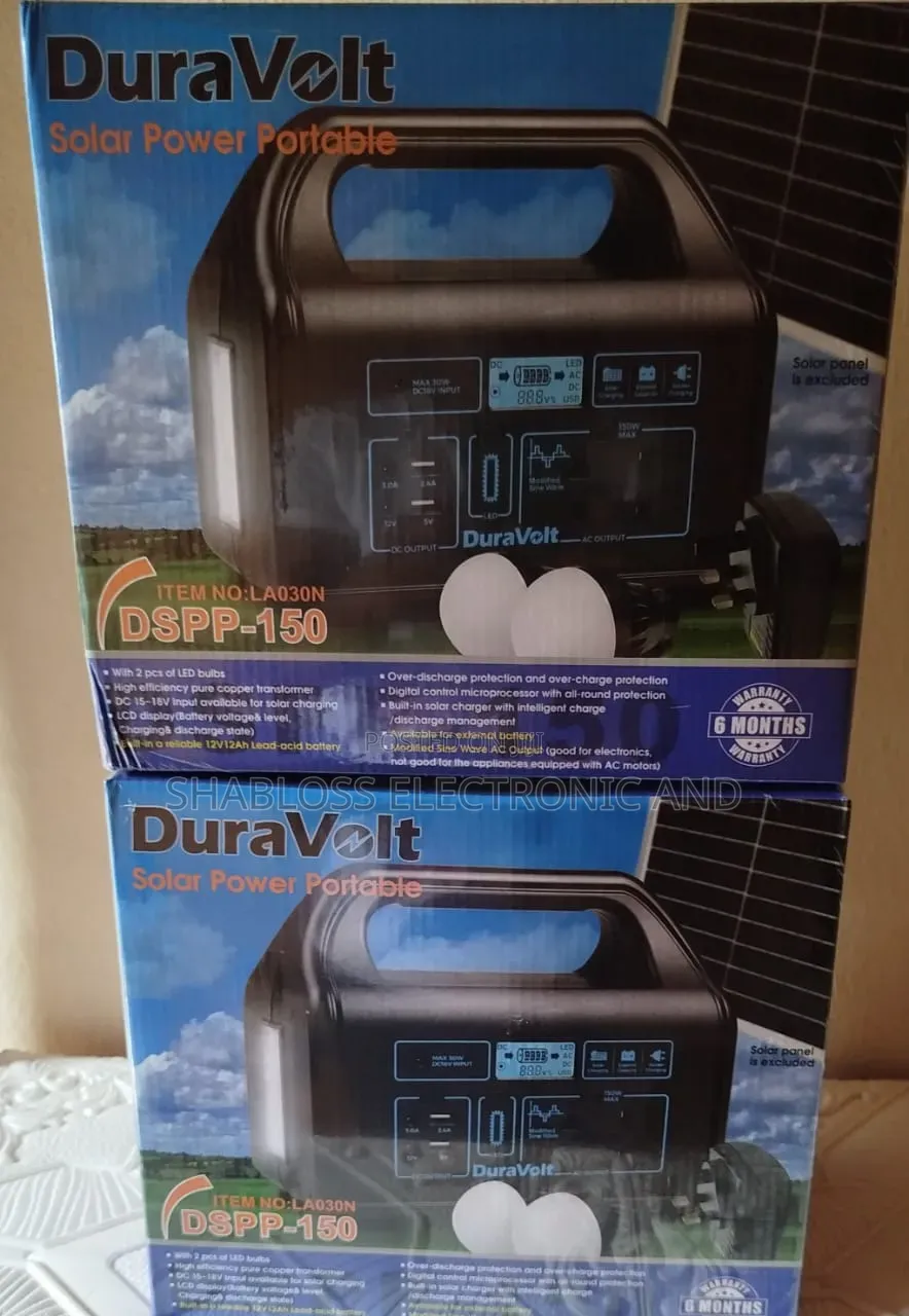 150w Duravolt Portable Power Station With Bulbs