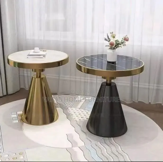Single Marble Top Side Stools