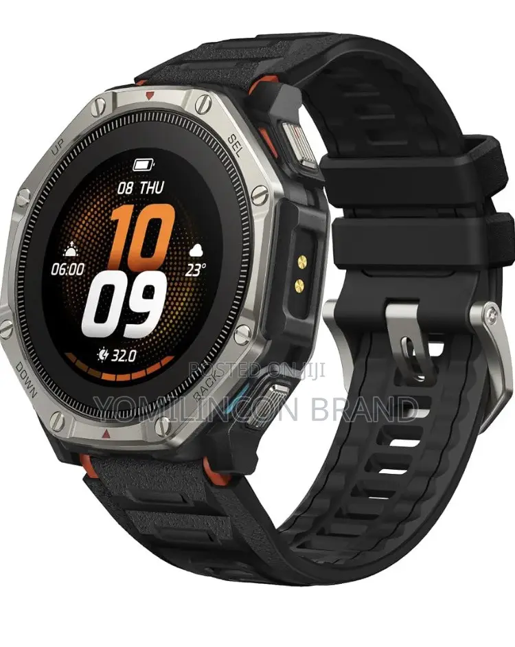 Amazfit T-Rex Dual Solar Smart Watch,51mm,AMOLED,Offline Maps,Ti Bezel