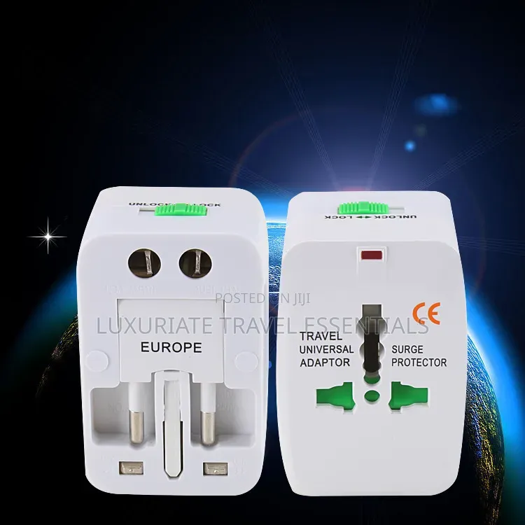 Universal Travel Adapter Plug for Worldwide Travel (US, UK, EU, AU)