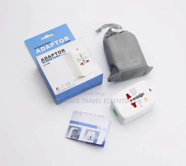 Universal Travel Adapter Plug for Worldwide Travel (US, UK, EU, AU)