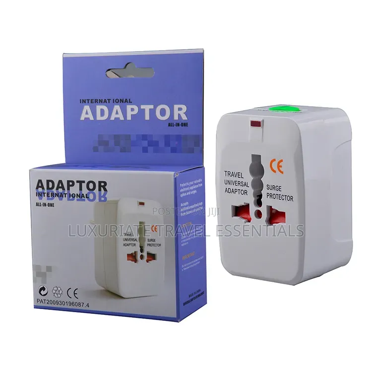 Universal Travel Adapter Plug for Worldwide Travel (US, UK, EU, AU)