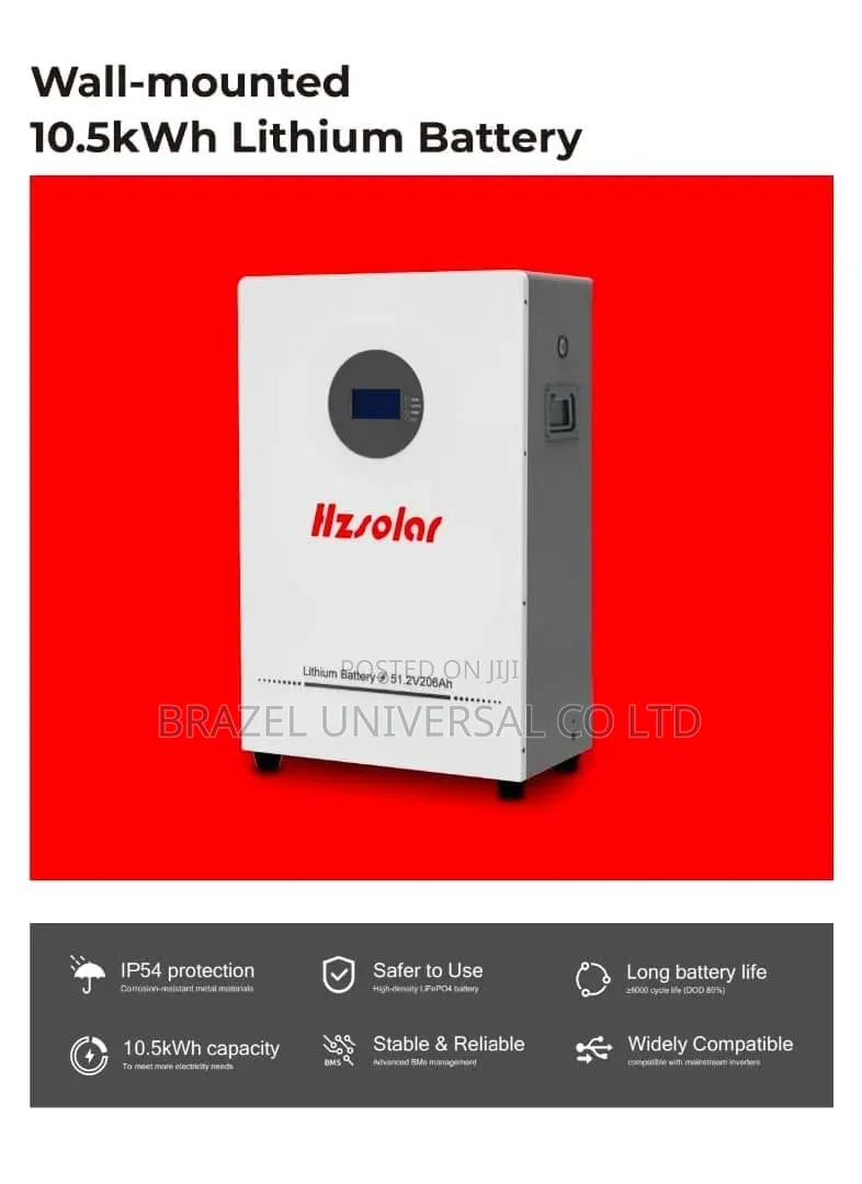 Hz Solar 10.5kwh Lithium Battery 51v 206ah