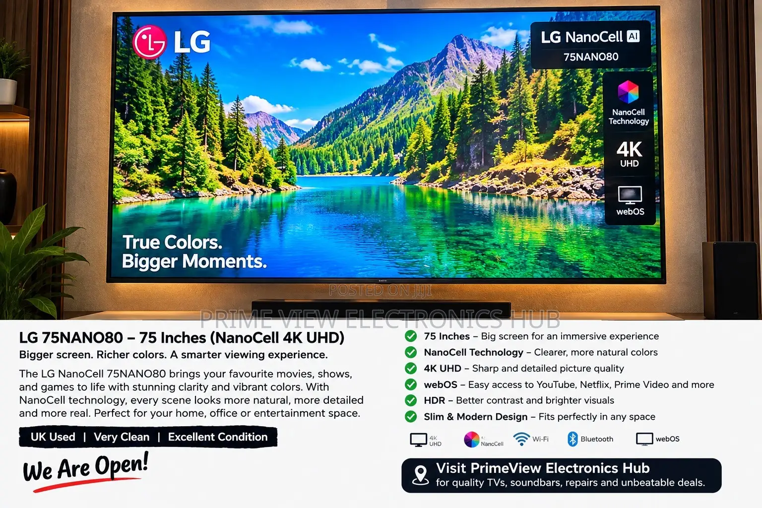 LG 75nano80 75 Inches Nano Cell 4k Uhd Smart TV