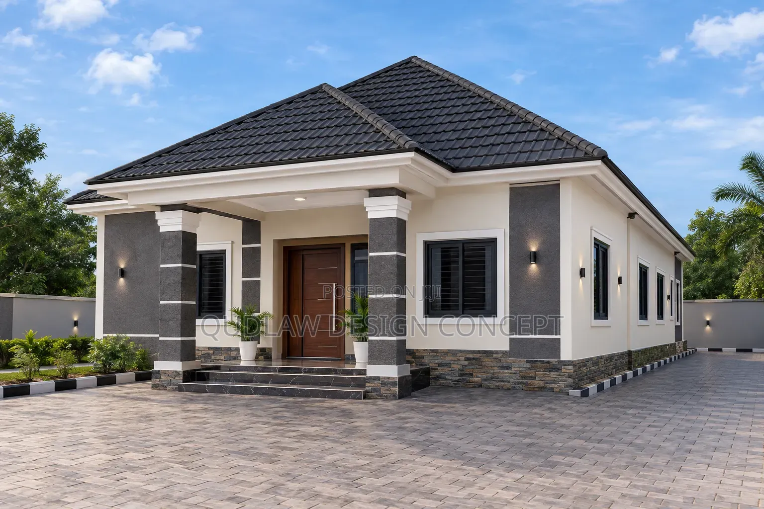 3 Bedroom Bungalow Architectural Approval Drawing