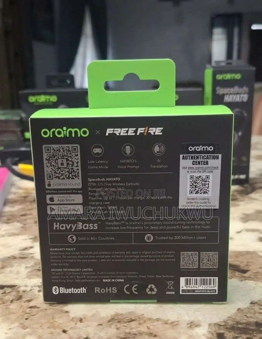 Oraimo SpaceBuds Hayato Bluetooth Earbuds
