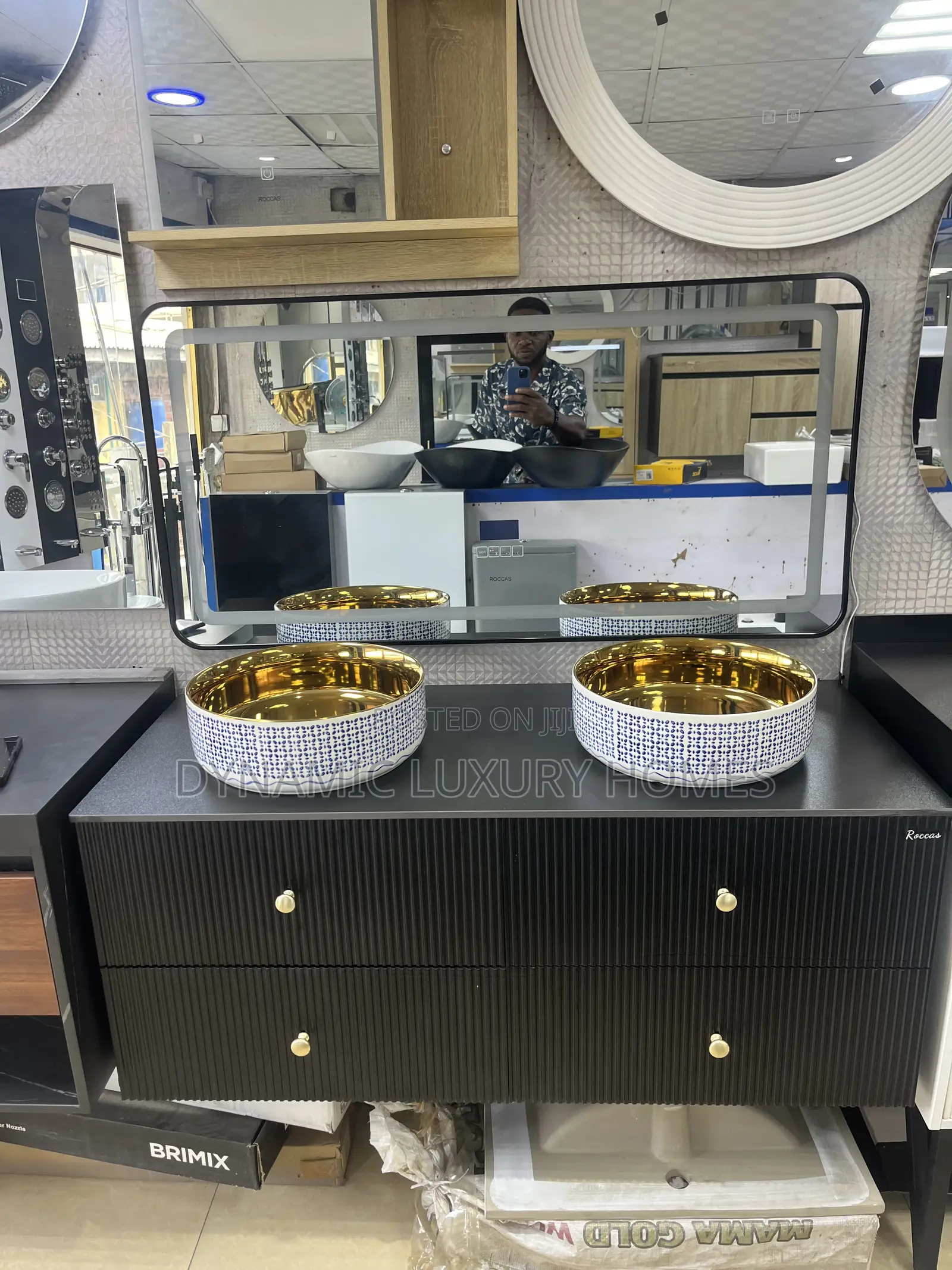 120Cm by 60Cm Black Luxury Cabinet