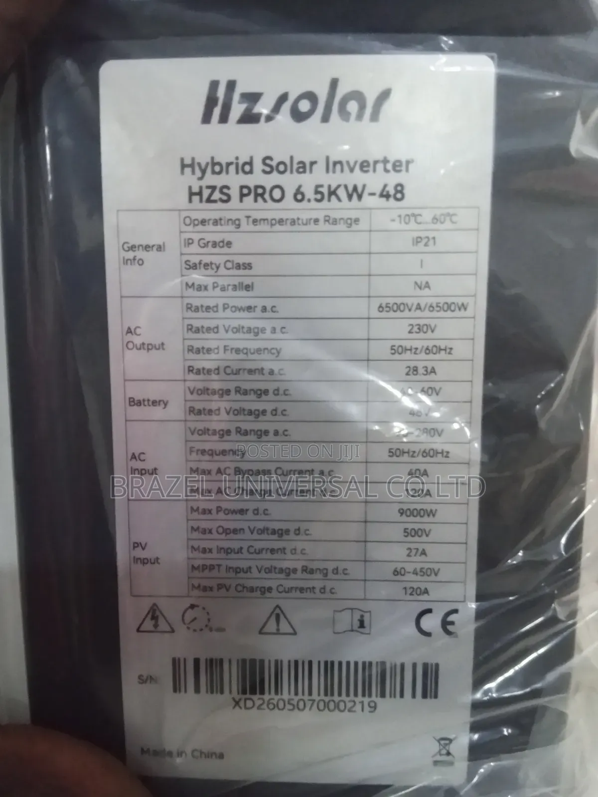 Hz Solar 6.5kva Hybrid Inverter