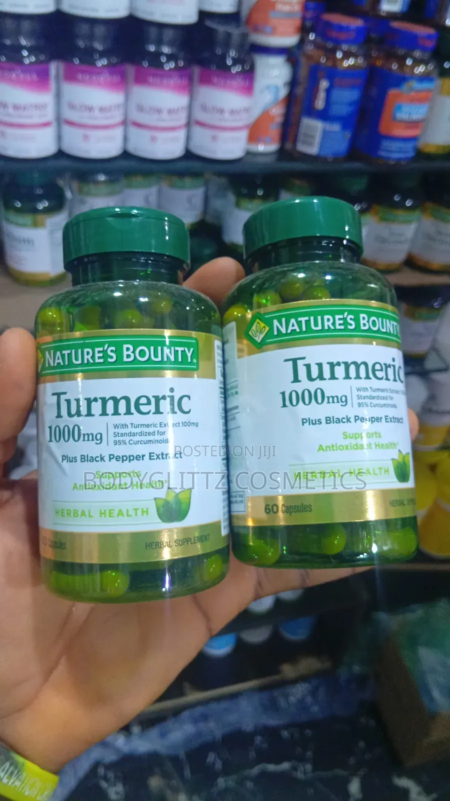Natures Bounty Turmeric 1000mg Plus Black Pepper Extract (60 Caps)