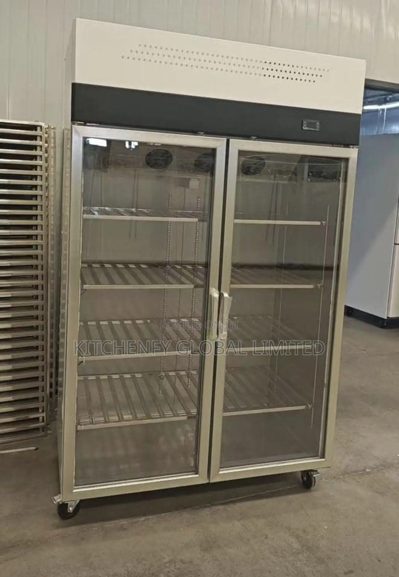 Stainless Steel Display Refrigerator