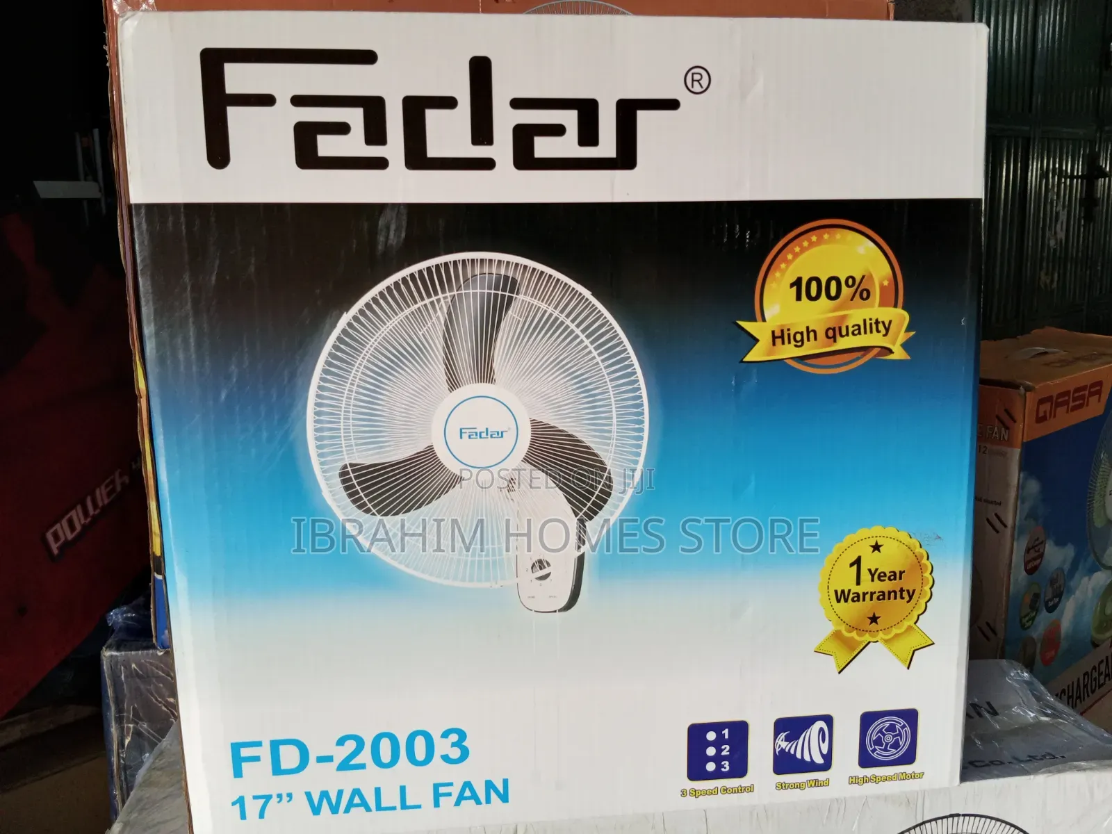 Fadar Wall Fan 17 Inches