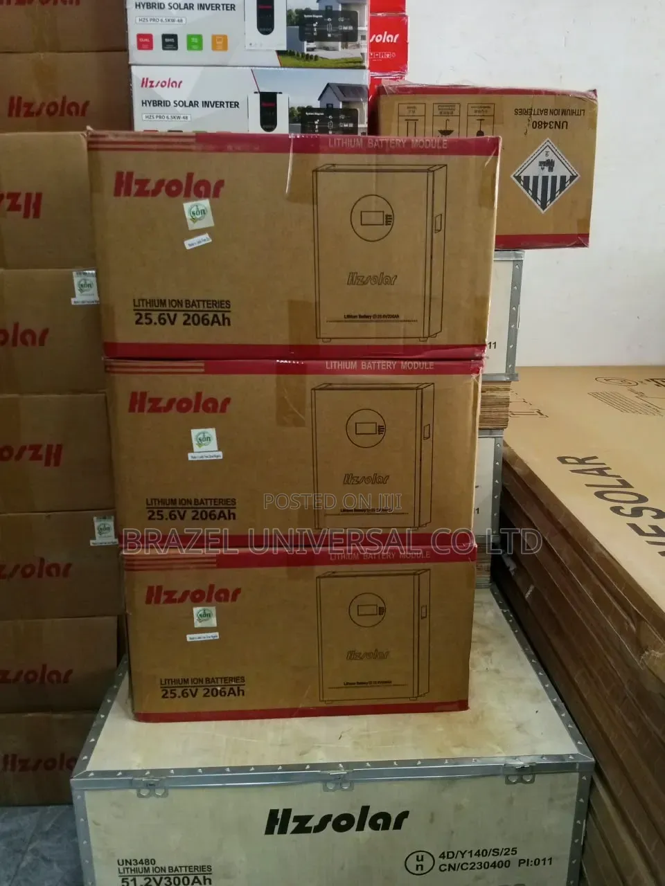 Hz Solar 5.273kwh 24v, 206ah Lithium Battery