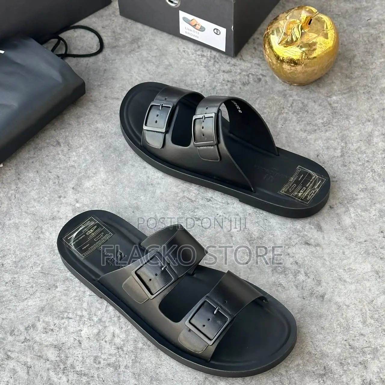 High Quality Giampieronicola Italian Leather Slippers