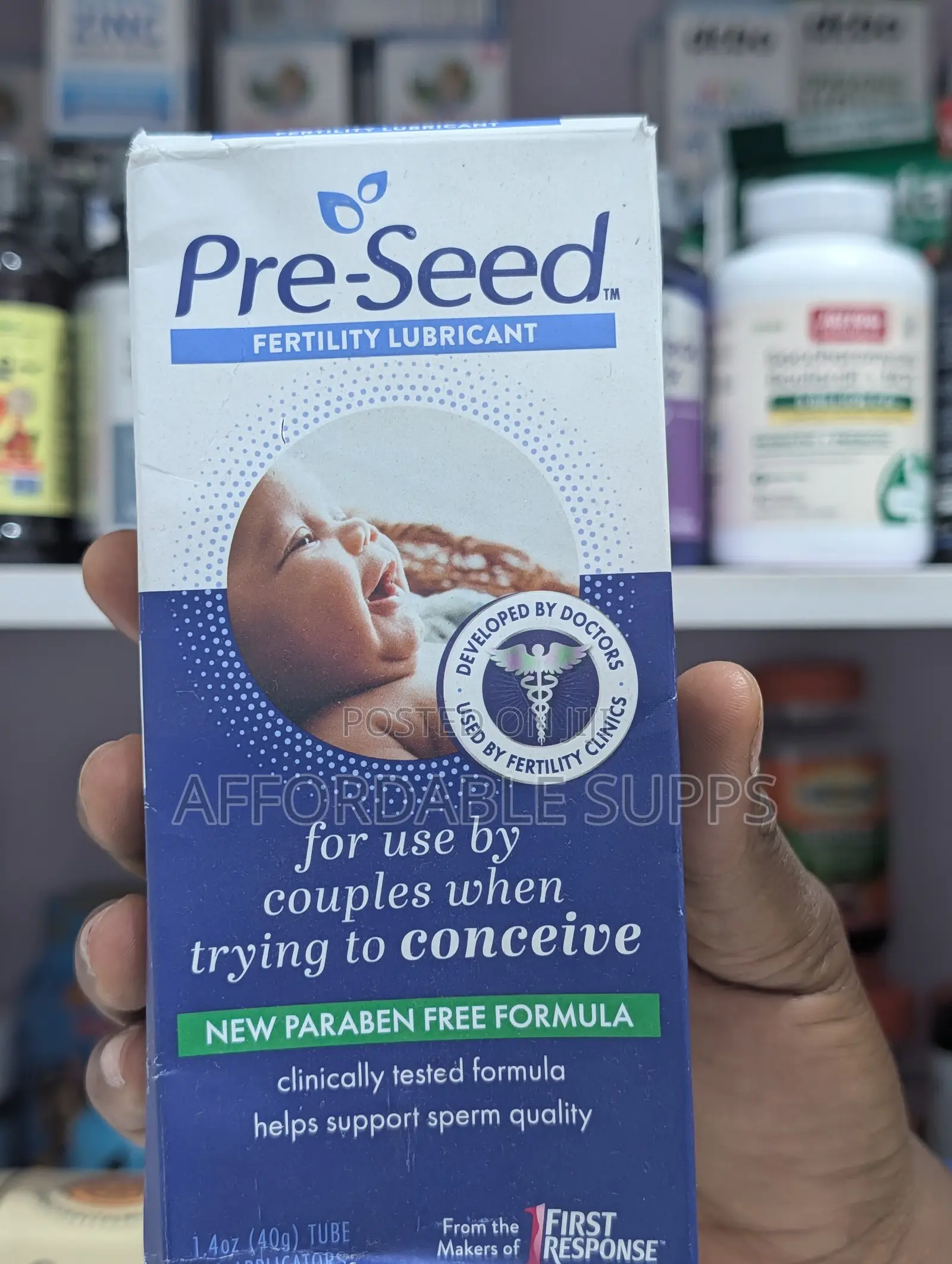 Pre-Seed Fertility-Friendly Lubricant 40g With 9 Applicators