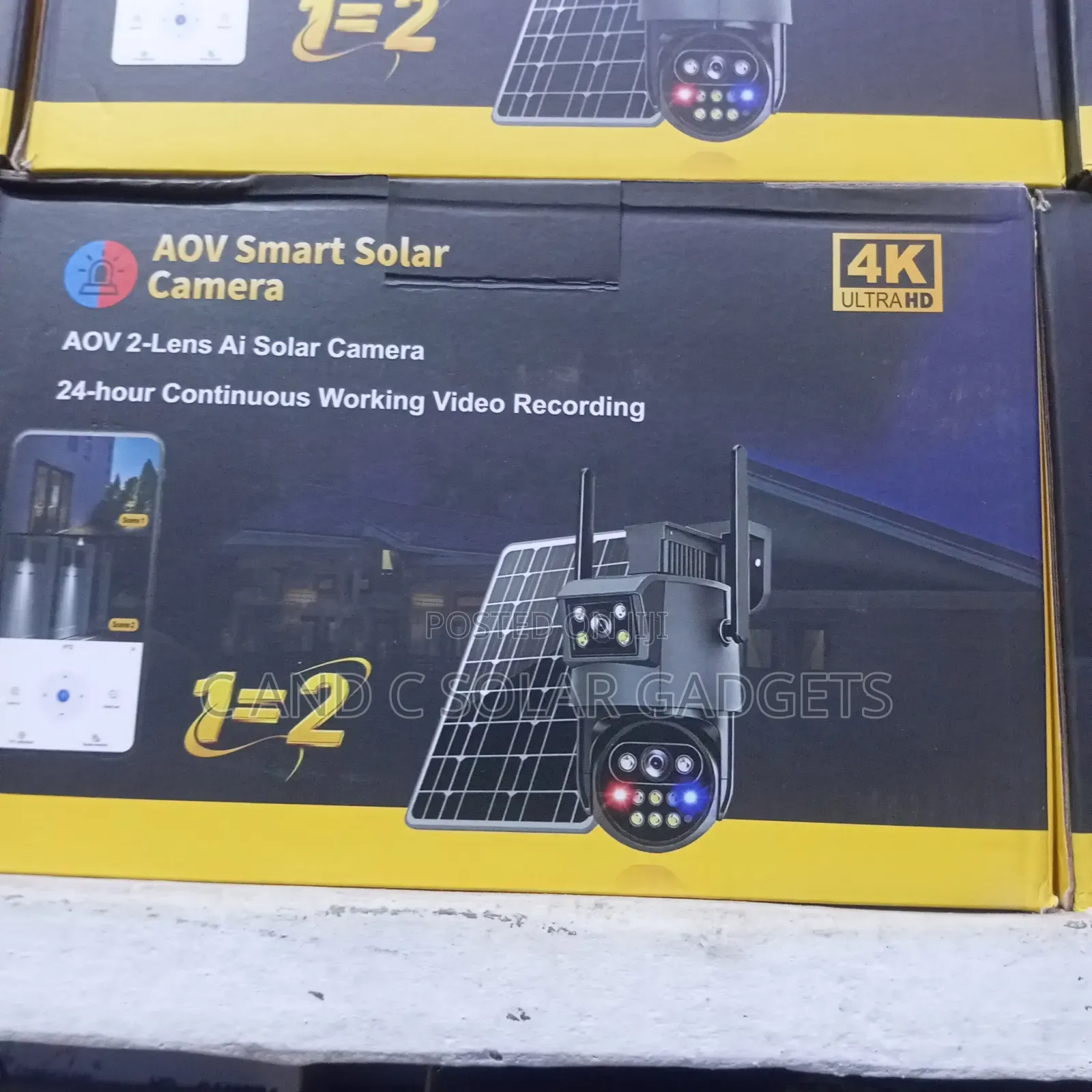 Hieasy AOV Smart Solar Camera Dual Lens Lens