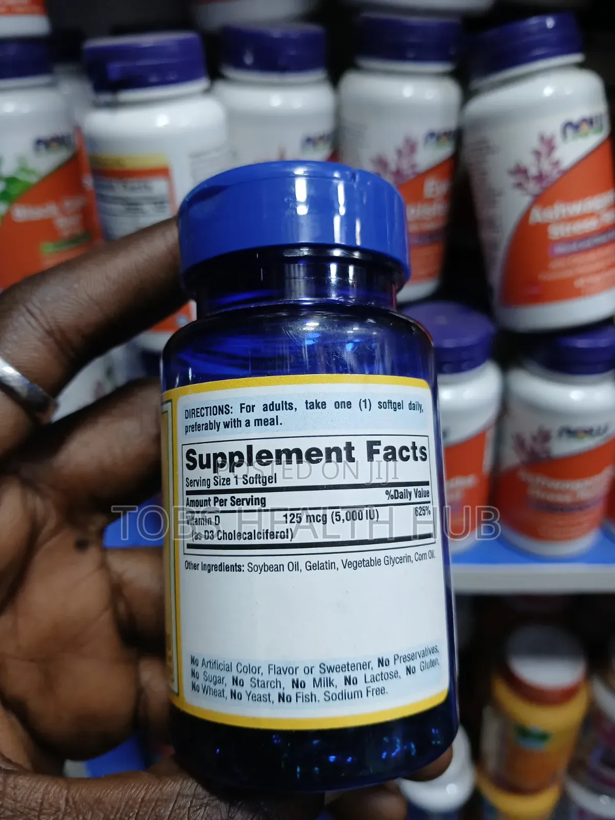 Puritan’s Pride Vitamin D3 5,000 IU (125mcg) – 100 Softgels