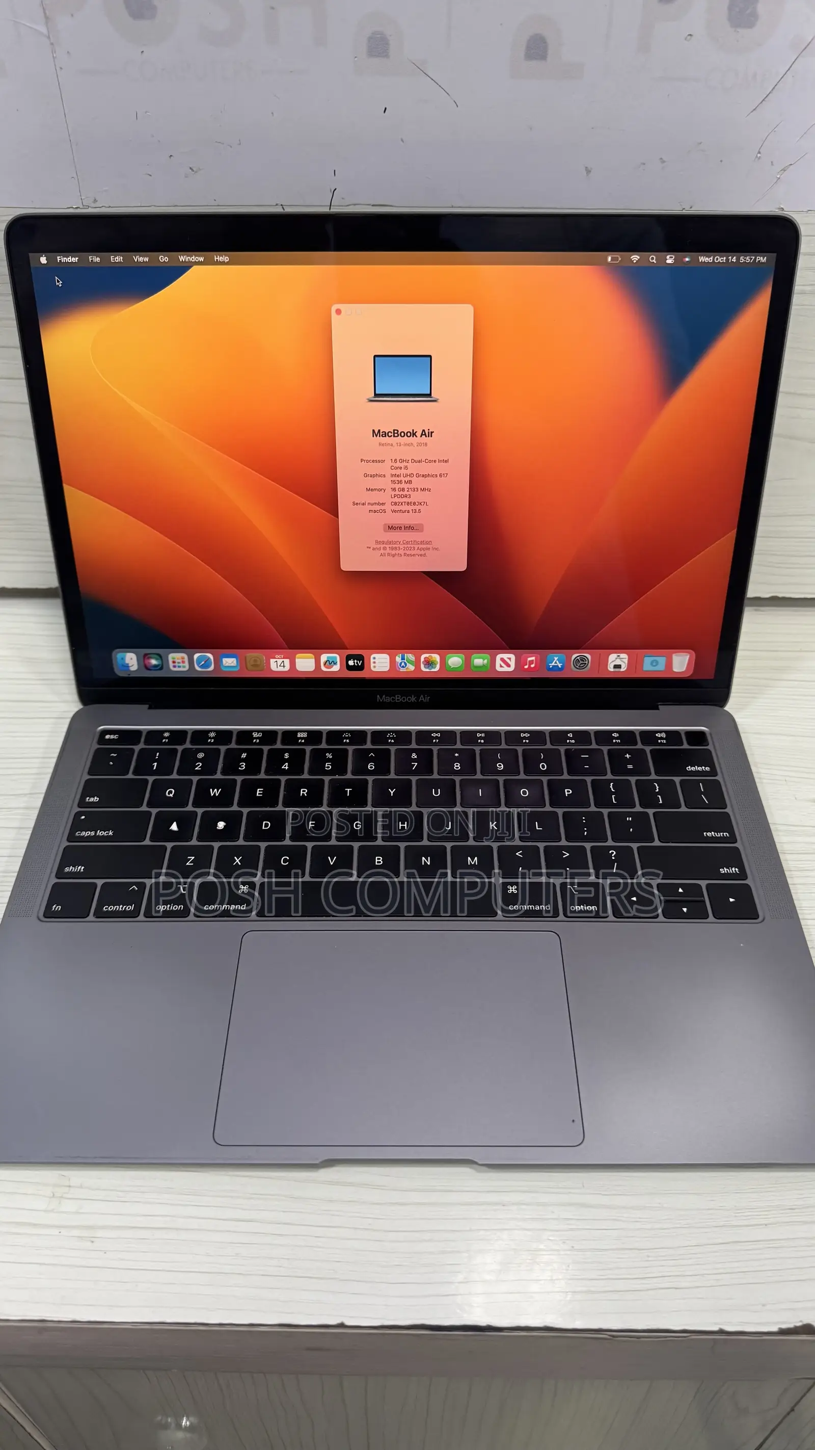 Laptop Apple MacBook Air 2018 16GB Intel Core i5 SSD 256GB