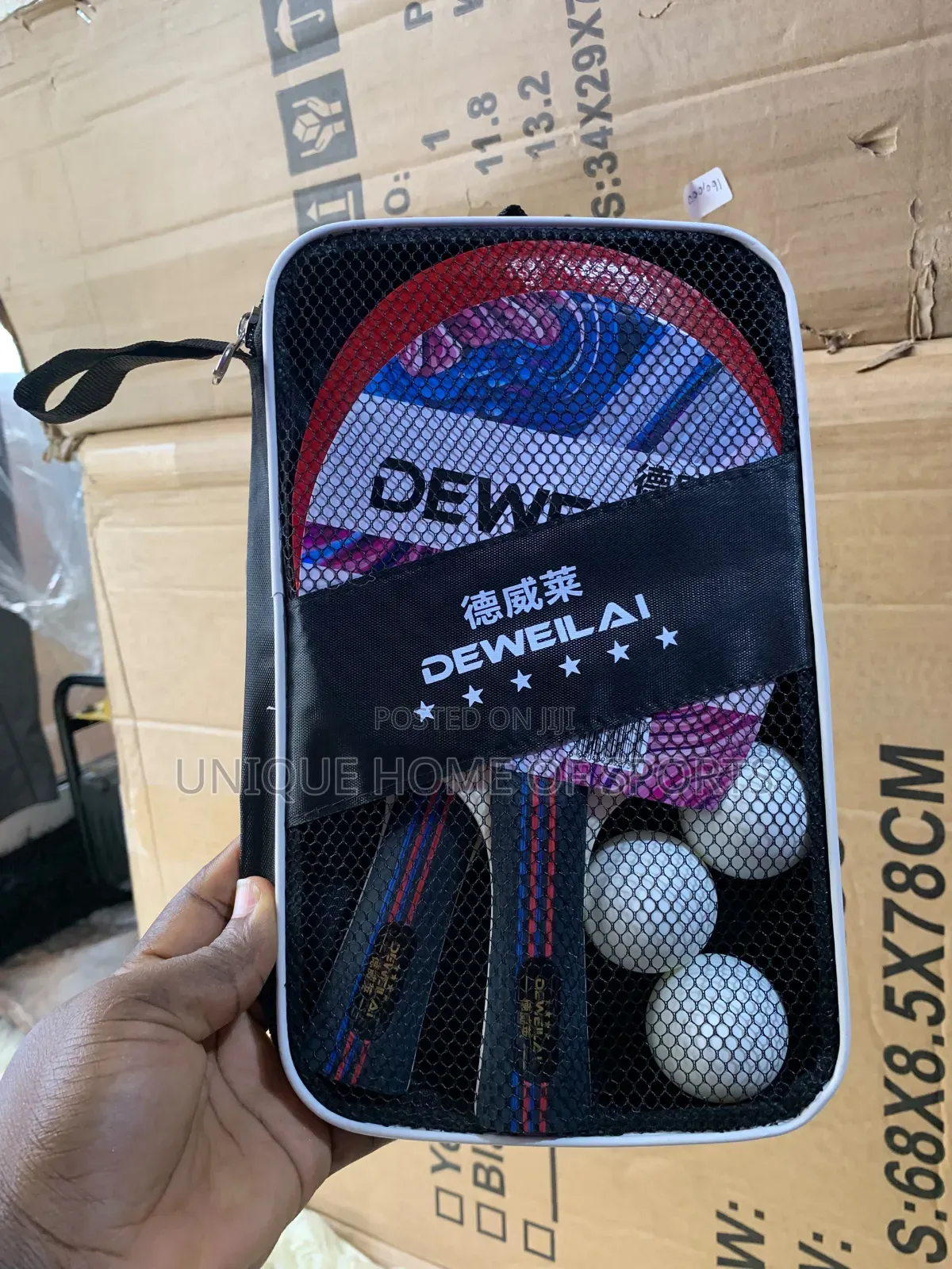 Table Tennis Racket Set With Balls and Carrying Bag
