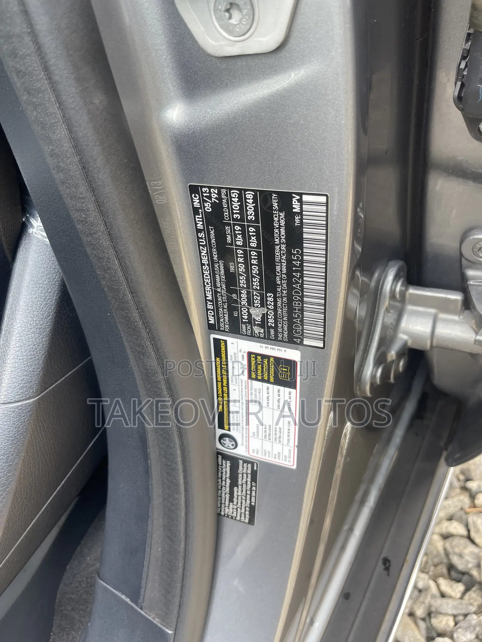Mercedes-Benz M Class ML 350 4Matic 2013 Gray