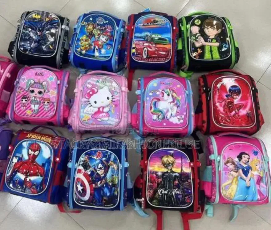 Children School Bags. From Size 2yrs to 22yrs
