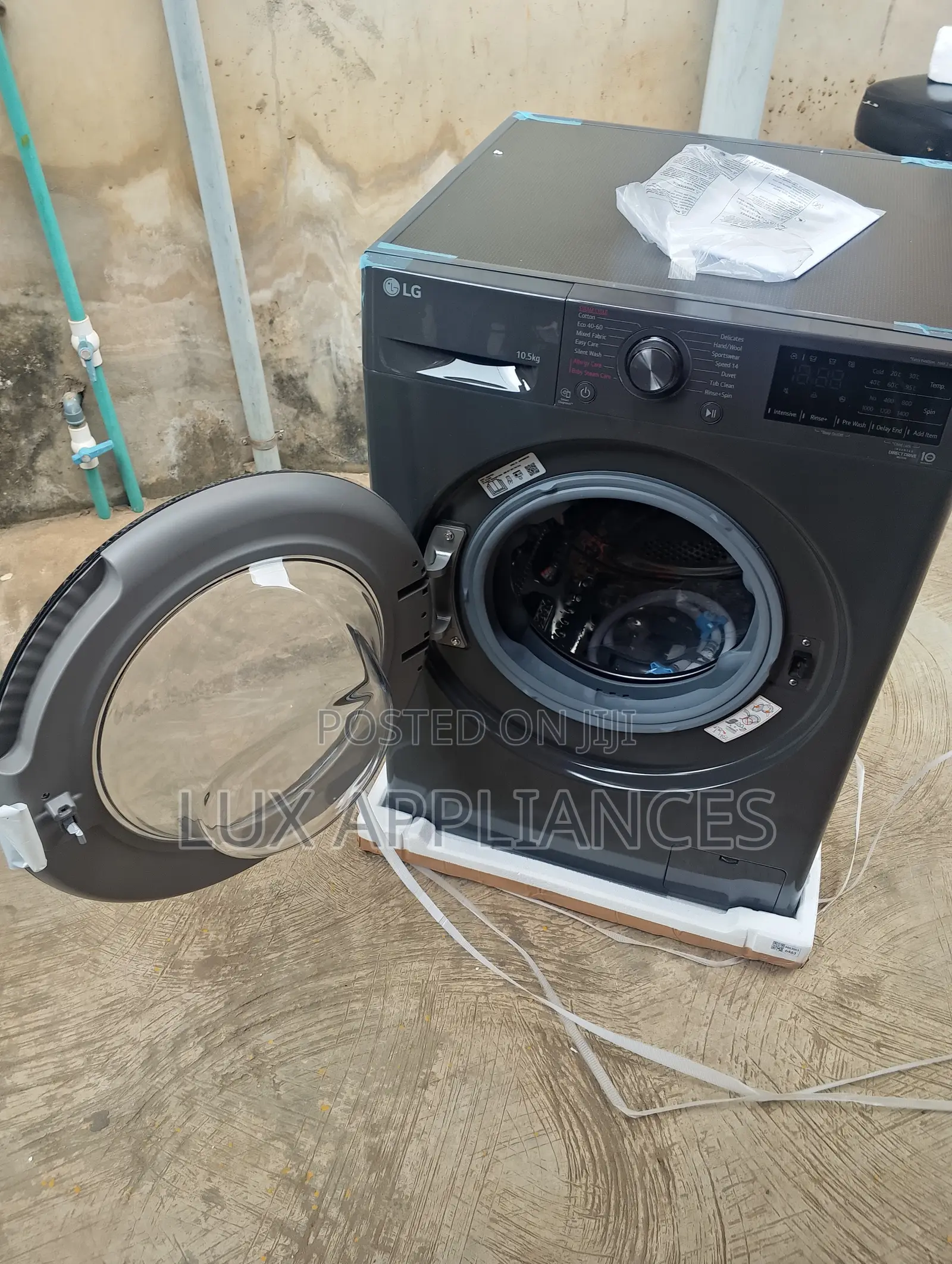 LG 10.5kg Automatic Front-Load Wash and Spin for Home
