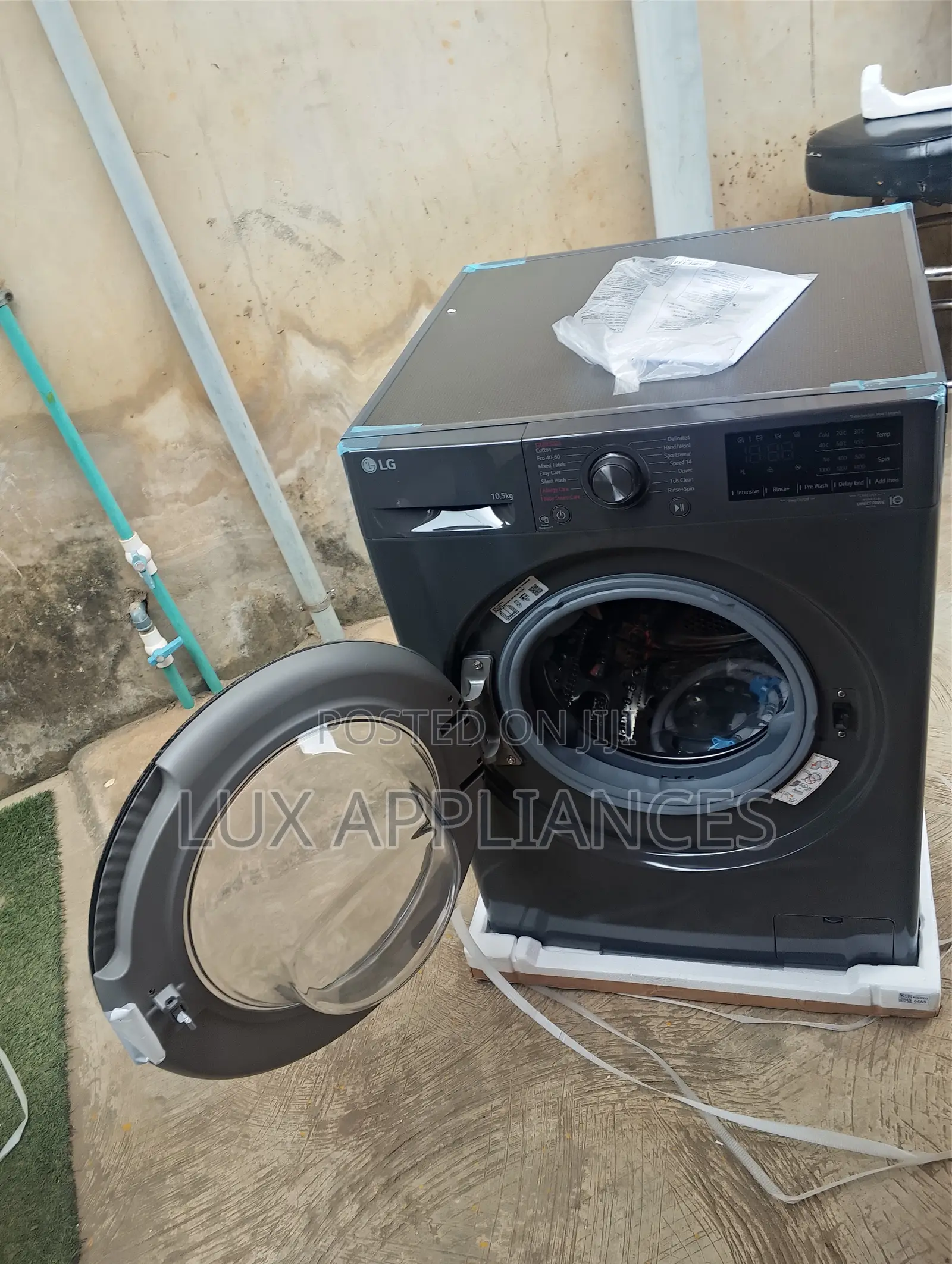 LG 10.5kg Large-Capacity Front-Load Washing Machine