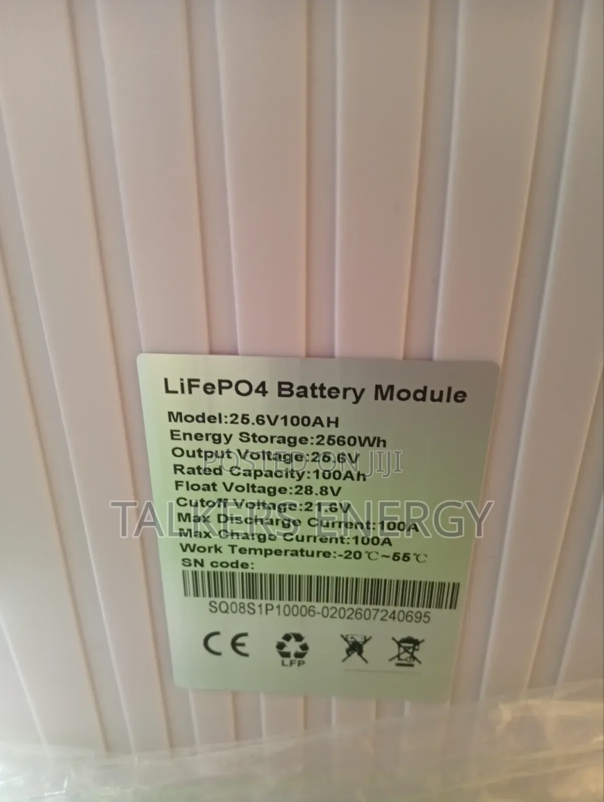 SMS Sunmate Solar 25.6V 100Ah (2.56kWh) Lithium LiFePO4 24v