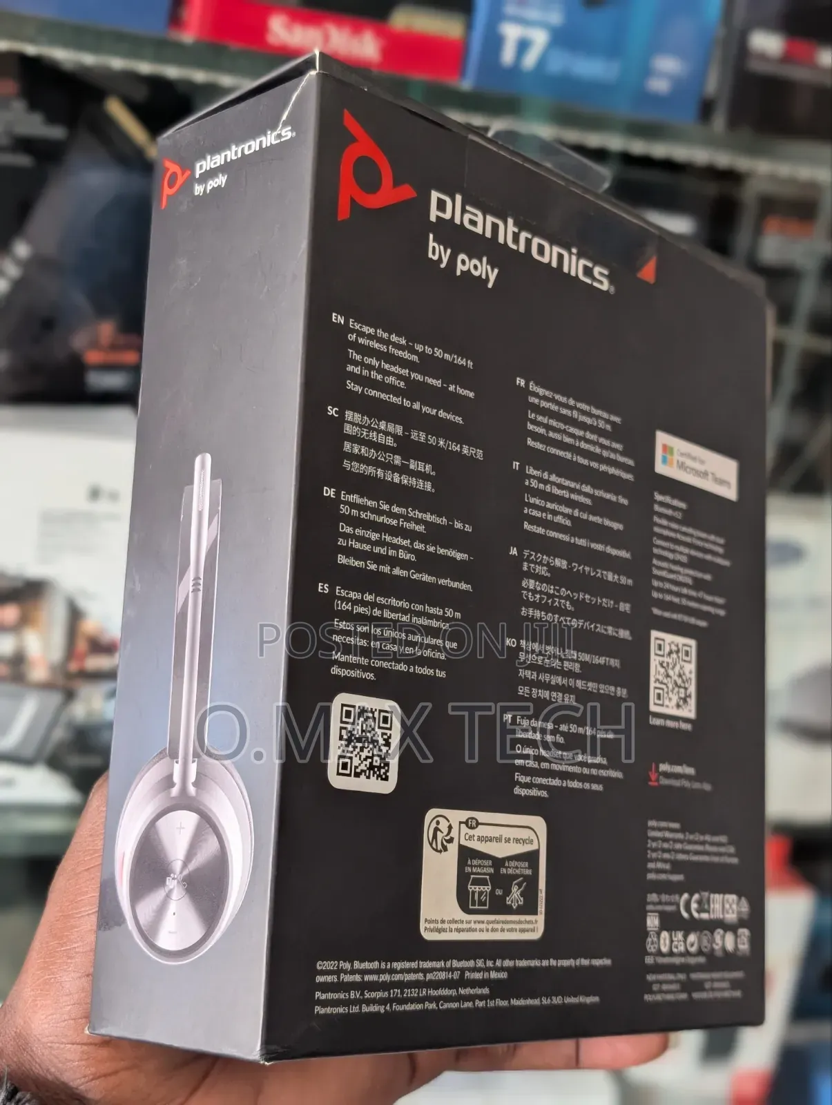 Plantronic Poly Voyager 4310 UC One-Year Wireless Headphones