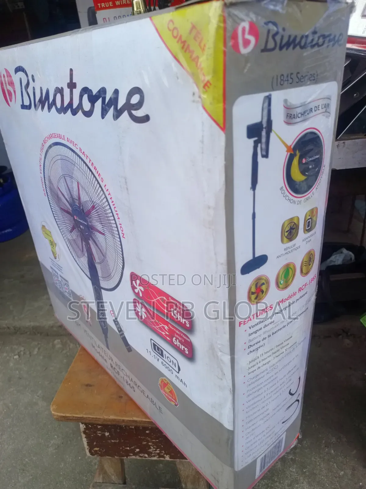 Binatone 18” Rechargeable Standing Fan With Remote Control | RCF-1865