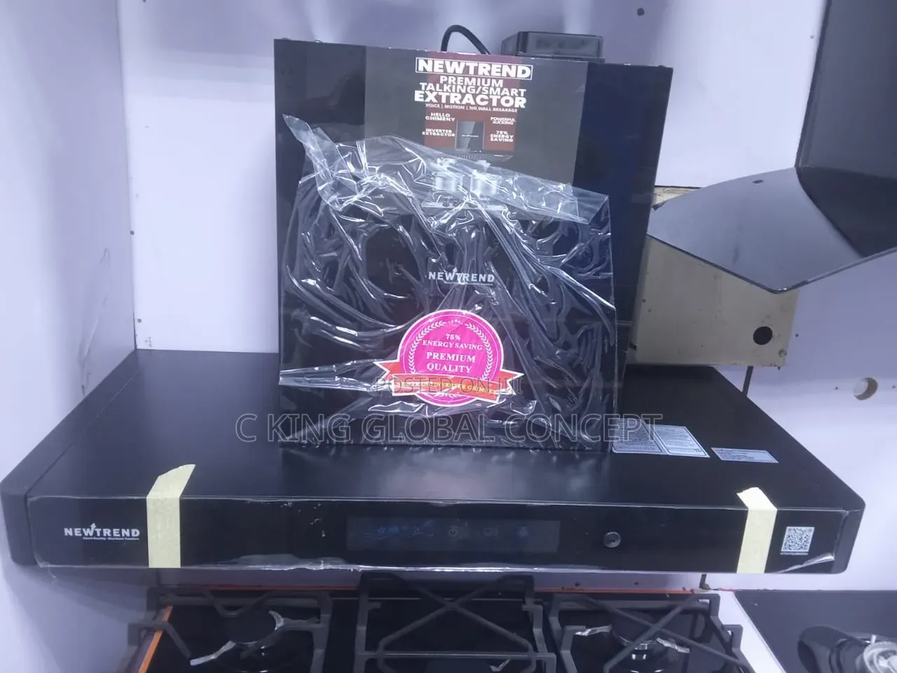 Premium Smart Talking Kitchen Hood Extractor - Voice + Motion Sensor