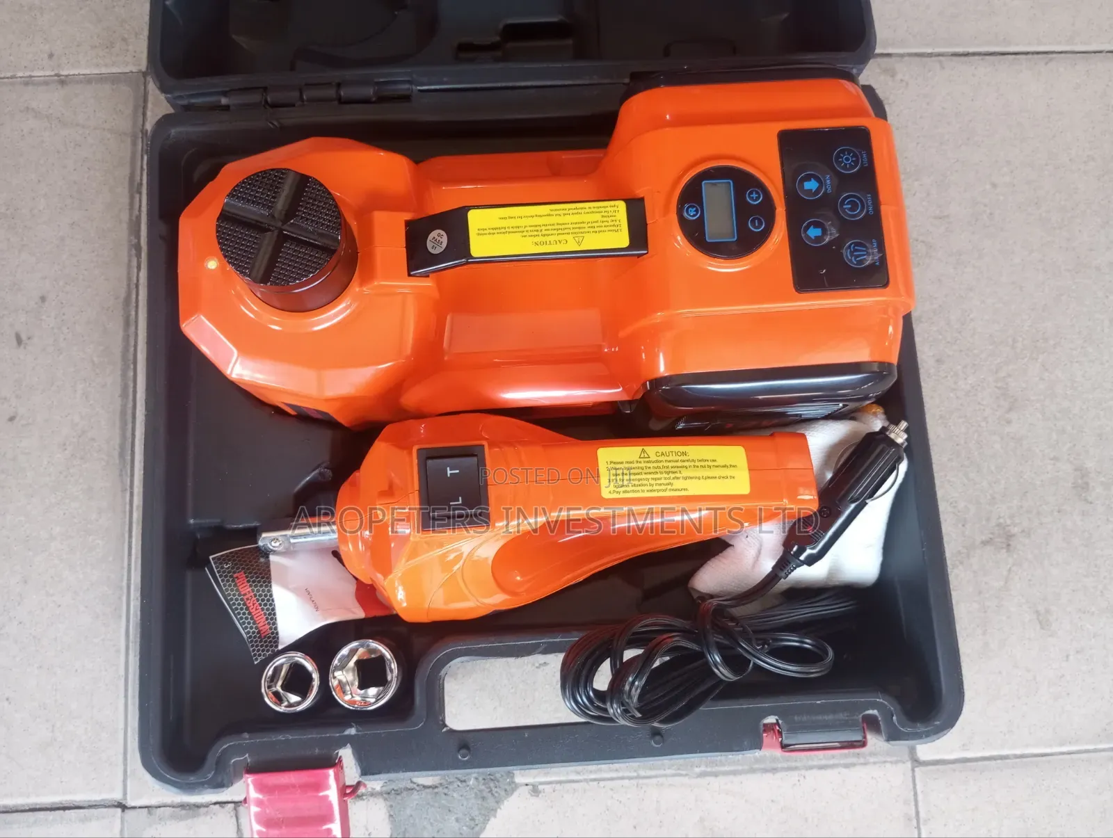 4 in 1 Car Repair Kit (Electric Jack, Pump & Impact Wrench)