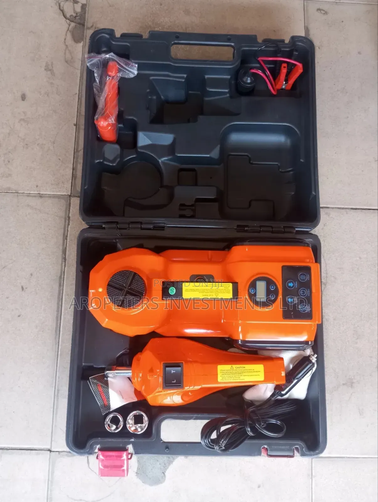 4 in 1 Car Repair Kit (Electric Jack, Pump & Impact Wrench)