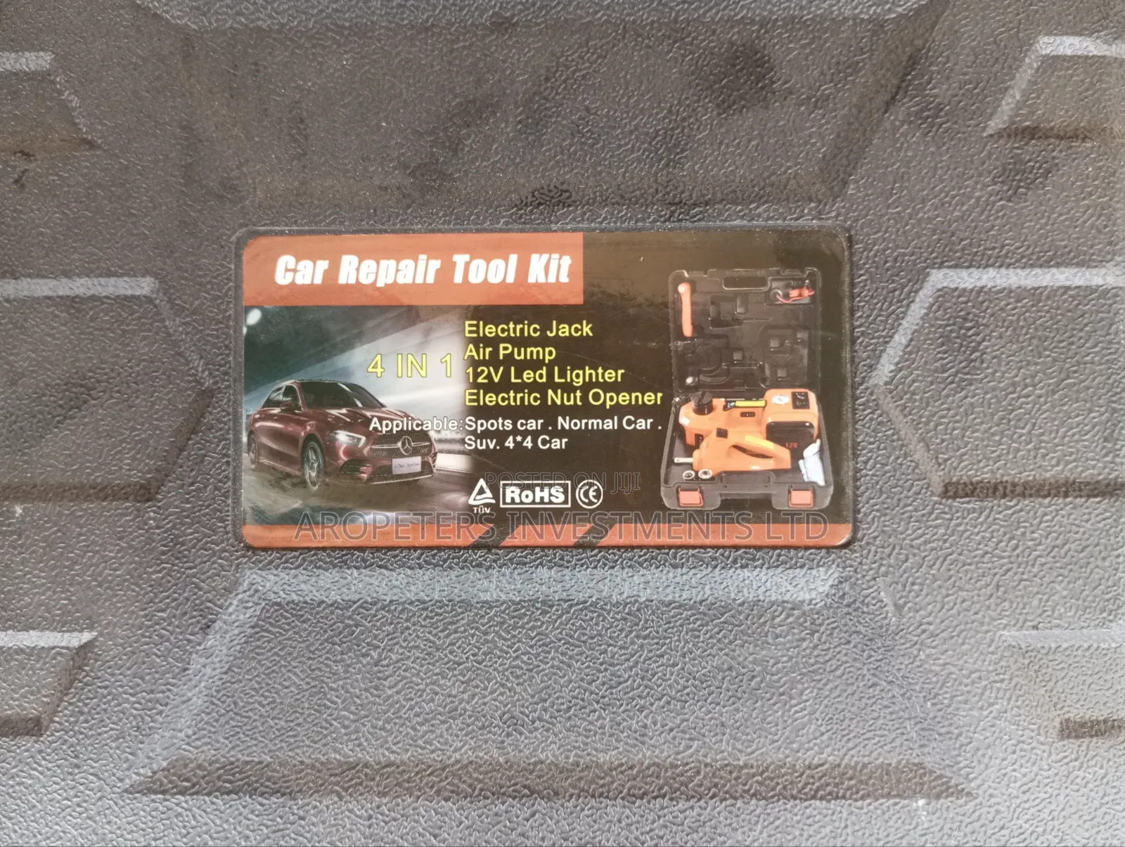 4 in 1 Car Repair Kit (Electric Jack, Pump & Impact Wrench)