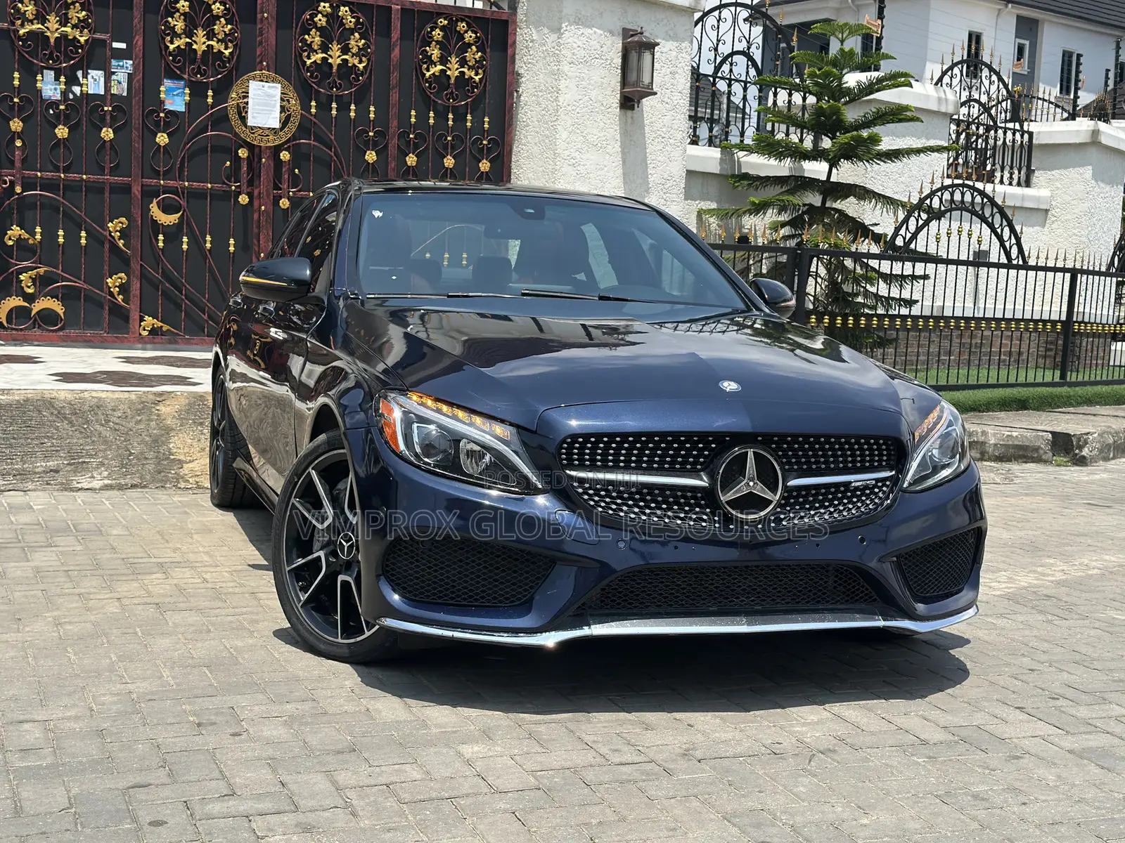 Mercedes-Benz C-Class C 400 4MATIC (W205) 2017 Blue