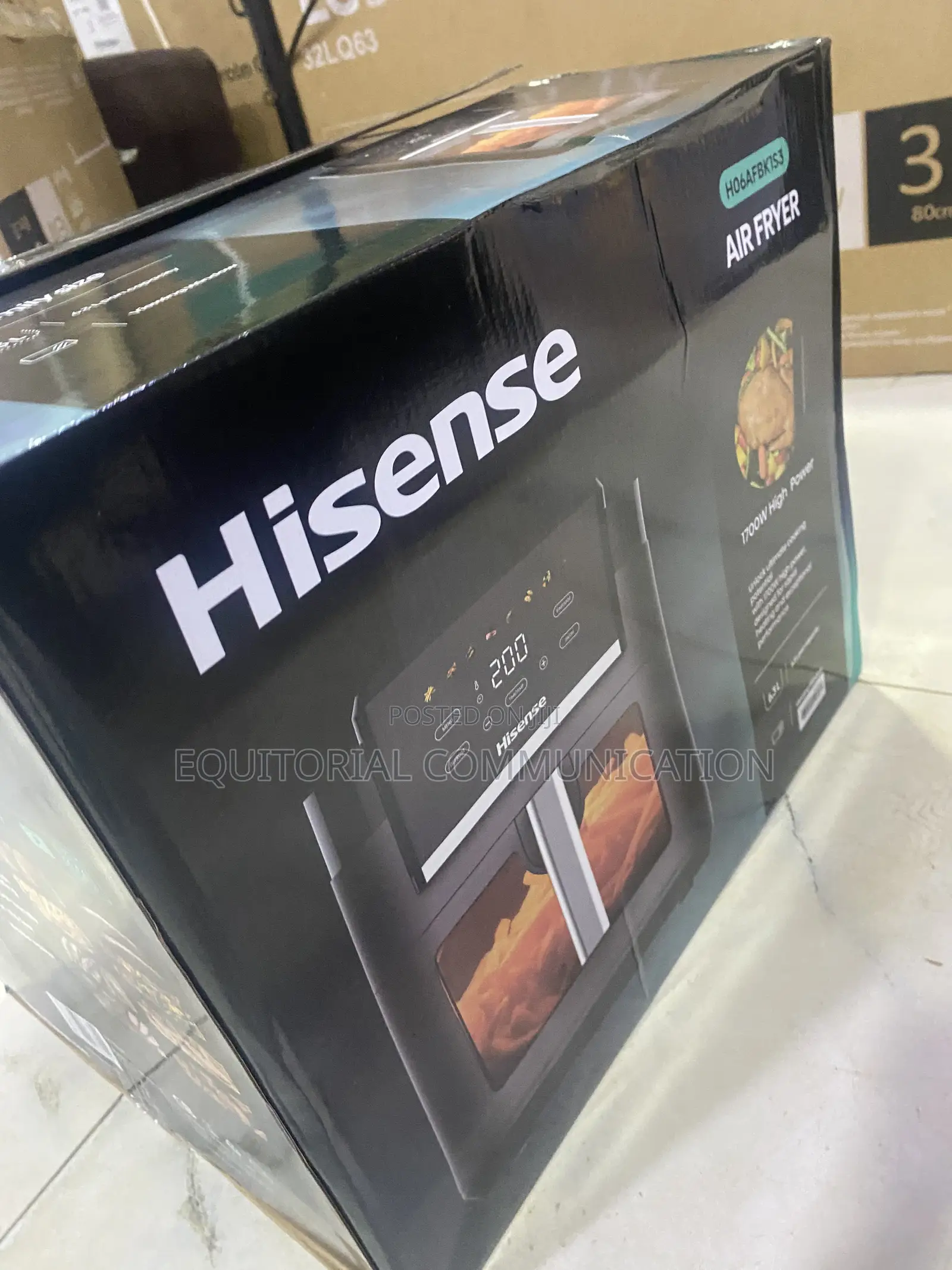 HISENSE H06FBK1S3 6.3L 1700W Air Fryer for Everyday Cooking