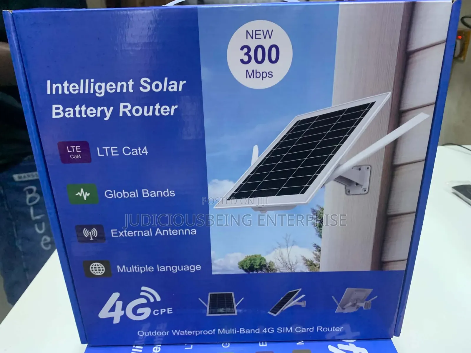Intelligent Solar 4G LTE Outdoor Wi-Fi Router – 300Mbps