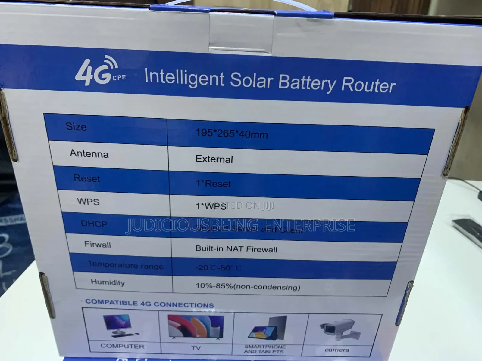 Intelligent Solar 4G LTE Outdoor Wi-Fi Router – 300Mbps