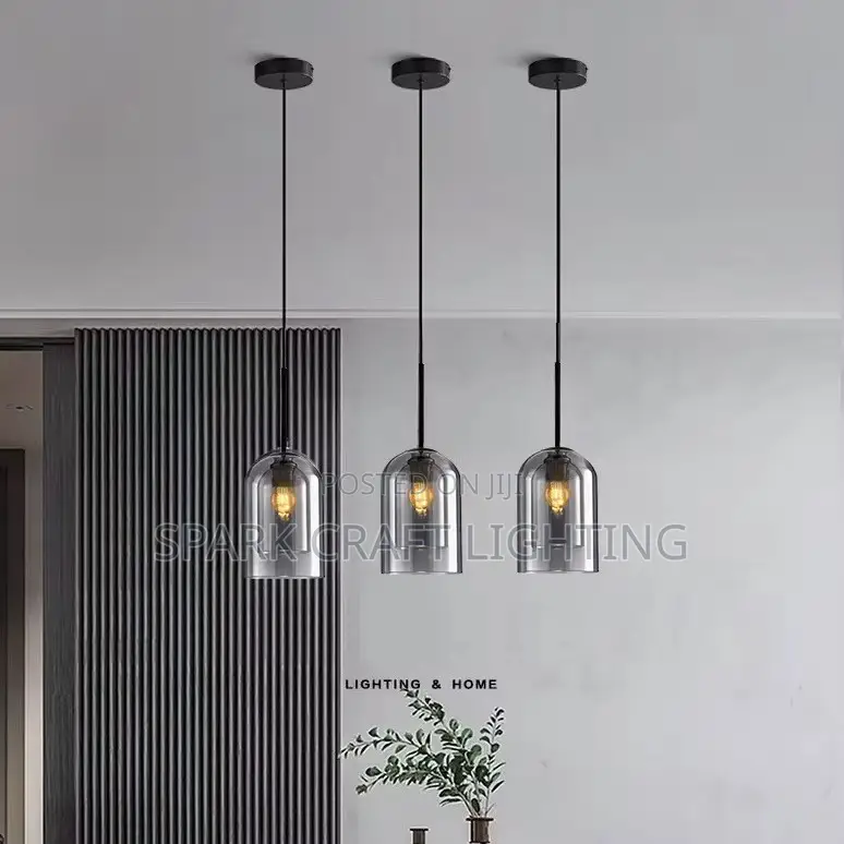 Luxury Single Pendant Glass 3 in 1 With Filament Bulb