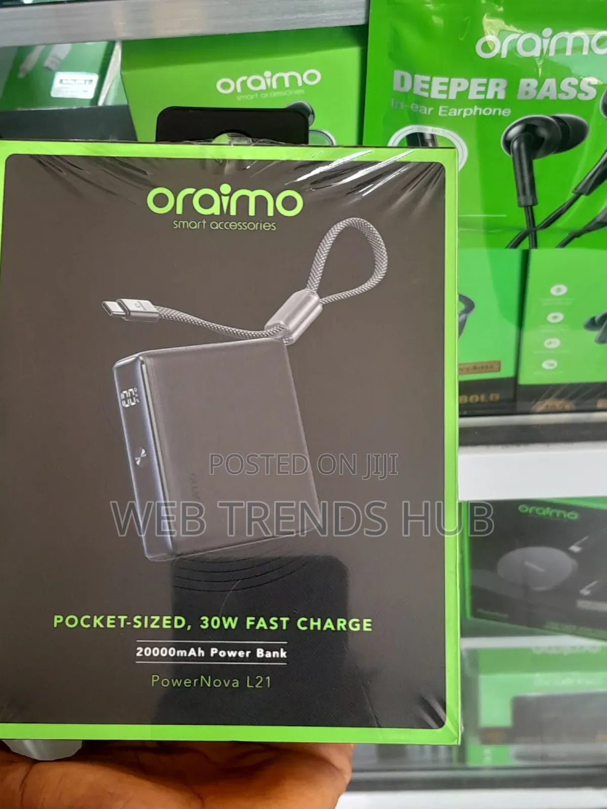 Oraimo PowerNova L21 20000mAh 30W Fast Charge Power Bank